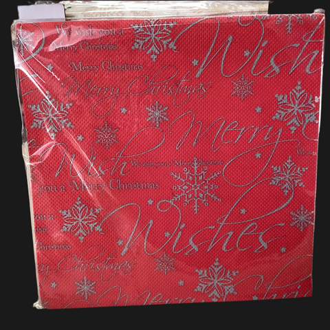 CHRISTMAS NAPKINS (RED)