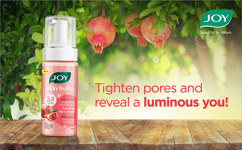 JOY SKIN FRUITS 3in1 POMEGRANATE FOAMING FACE WASH