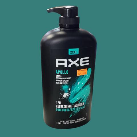 AXE APOLLO XXXL 3 IN 1 BODY , FACE AND HAIR WASH