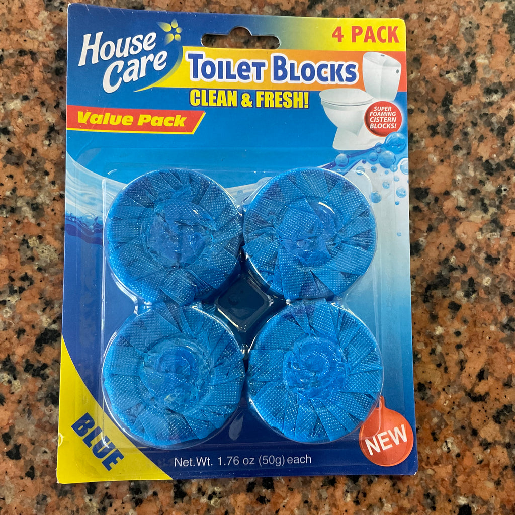 HOUSE CARE  TOILET BLOCKS  4PK