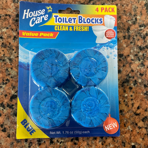 HOUSE CARE  TOILET BLOCKS  4PK