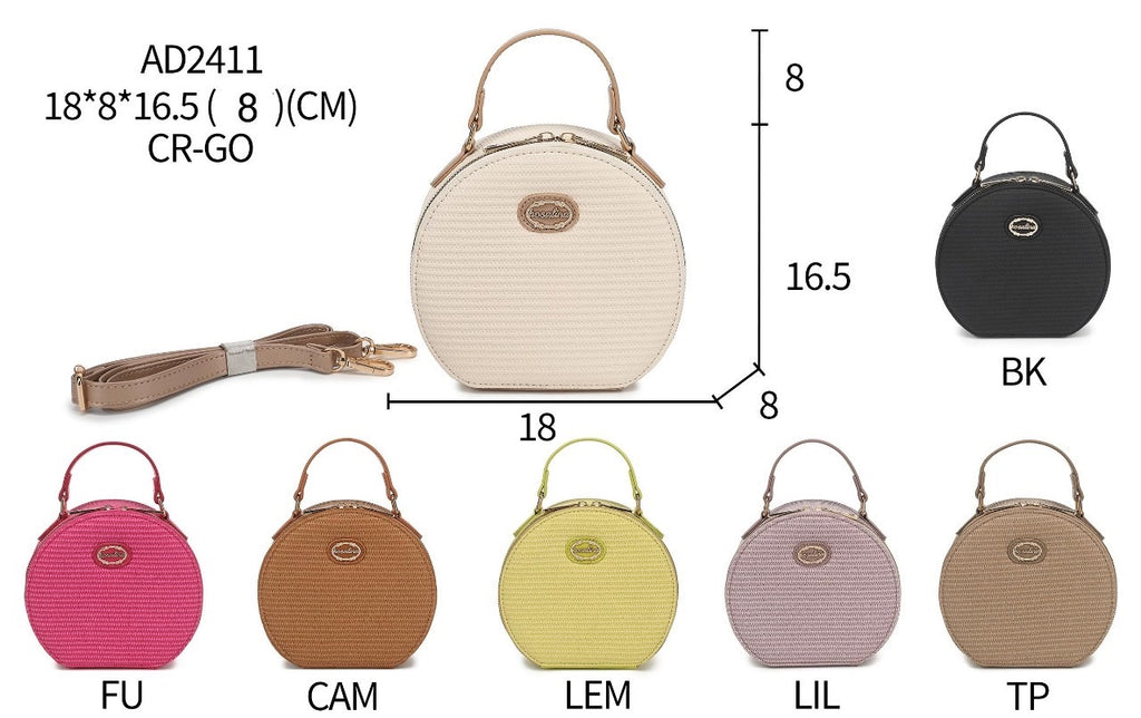 AD2411 PVC CROSSBODY BAG