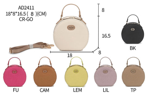 AD2411 PVC CROSSBODY BAG