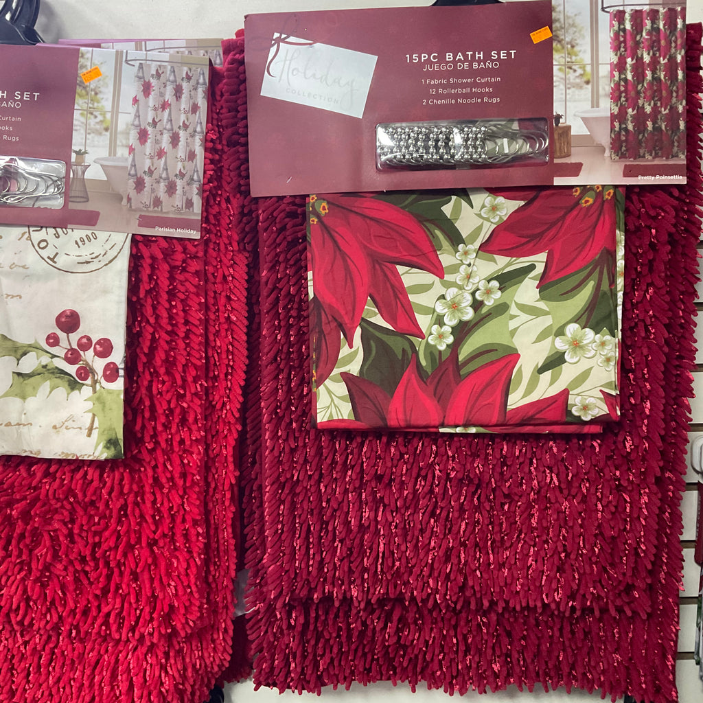 CHRISTMAS HOLIDAY BATHMAT SET