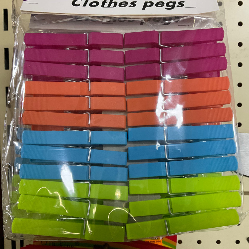 PLASTIC CLOTHES PEGS ASST