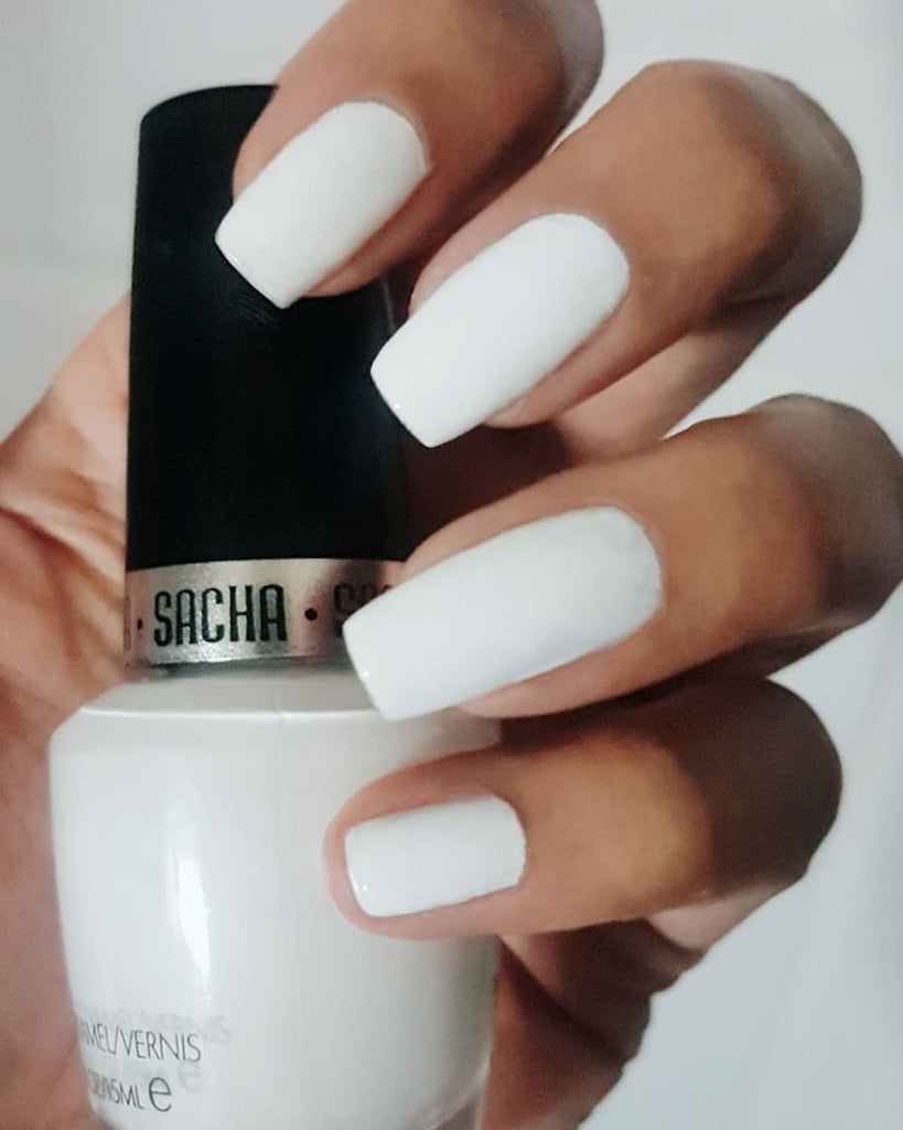 SACHA NAIL POLISH FLAT WHITE