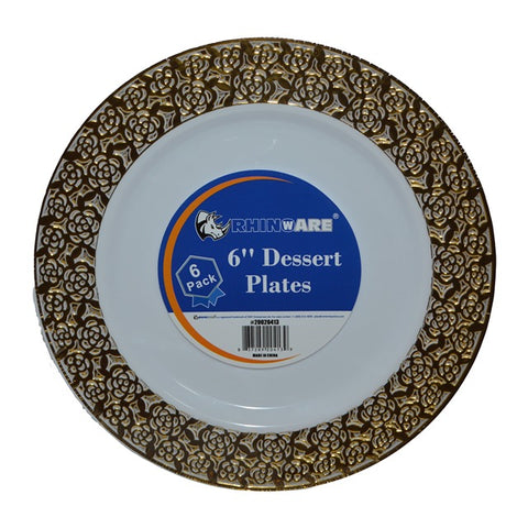 RHINOWARE 6” DESSERT PLATES (6pcs)