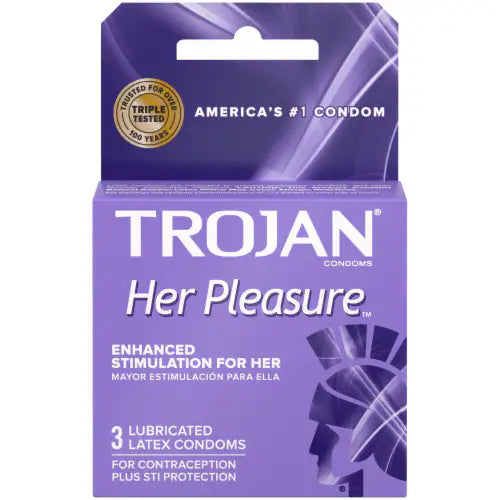 TROJAN CONDOMS (HER PLEASURE)