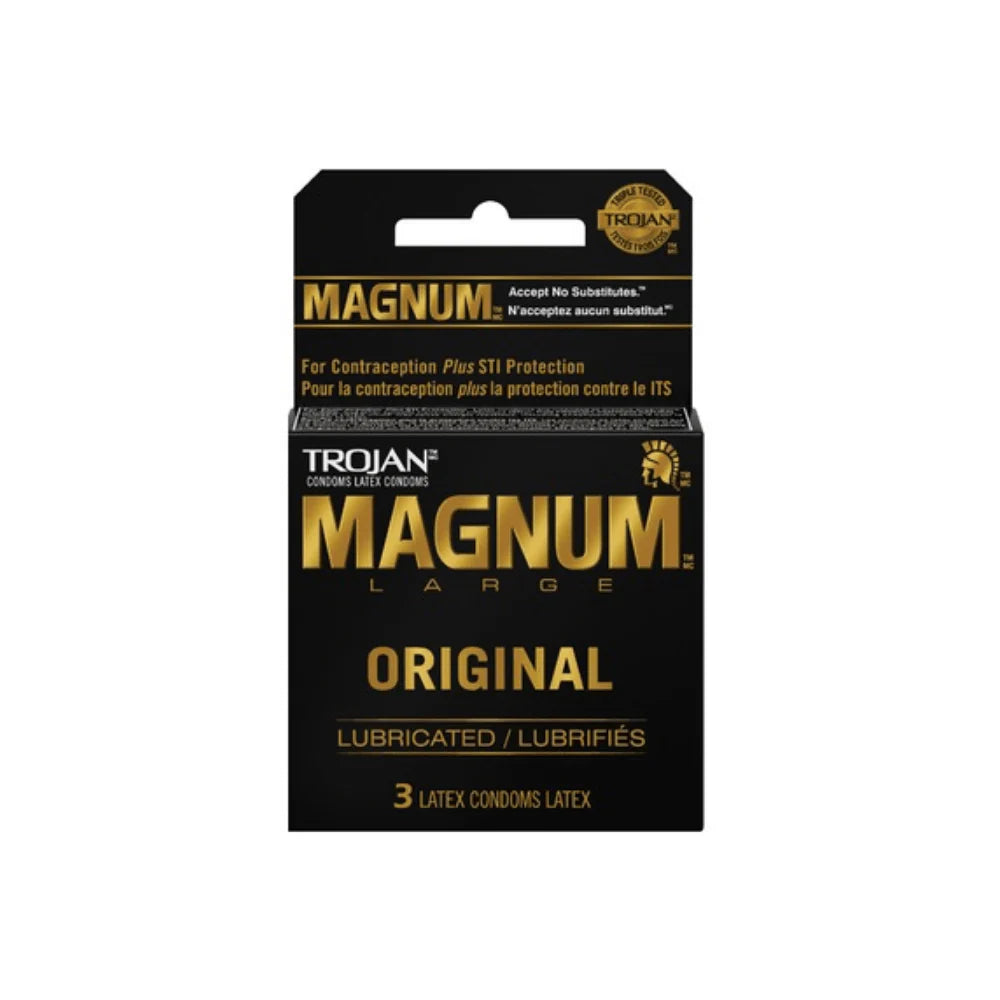 TROJAN MAGNUM LATEX CONDOMS (LARGE)