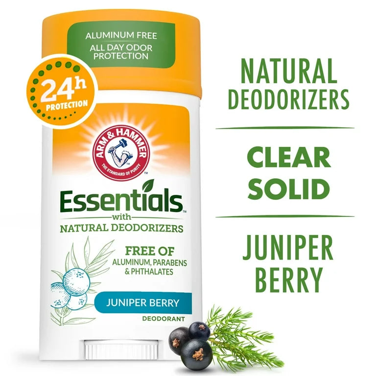 ARM & HAMMER ESSENTIALS DEODORANT WITH NATURAL DEODORIZERS