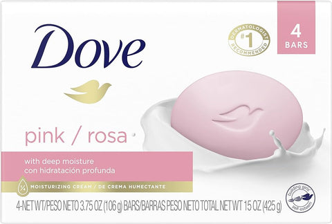 DOVE 4PK SOAP BARS (PINK)