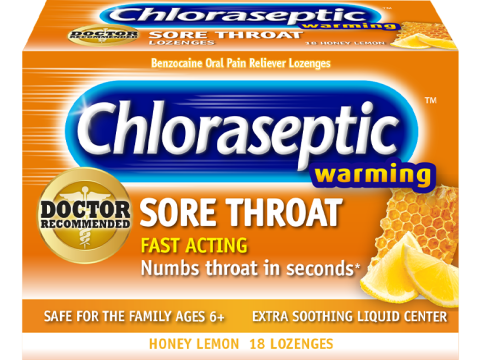 CHLORASEPTIC WARMING SORE THROAT LOZENGES(18)