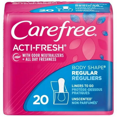 CAREFREE BODY SHAPED LINERS 20’S