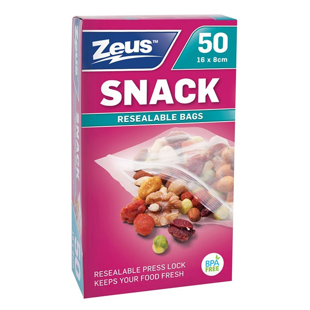 SNACK BAGS PRESS LOCK 50PK