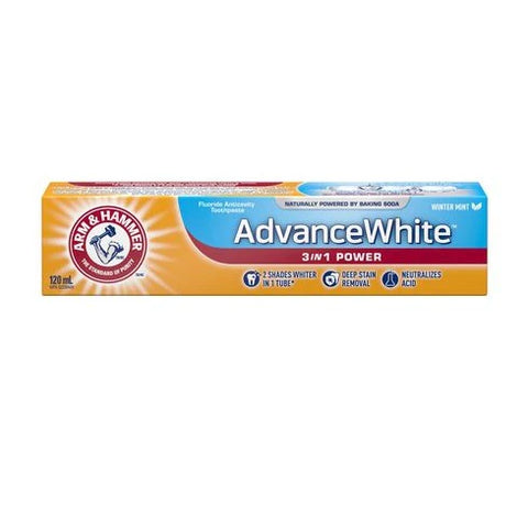 ARM AND HAMMER ADVANCED WHITE TOOTHPASTE