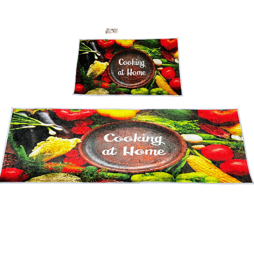 VEGETABLE KITCHEN MAT SET (2PC)