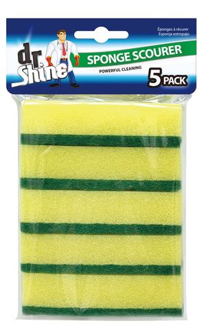 DR SHINE SPONGE SCOURER (5PK)