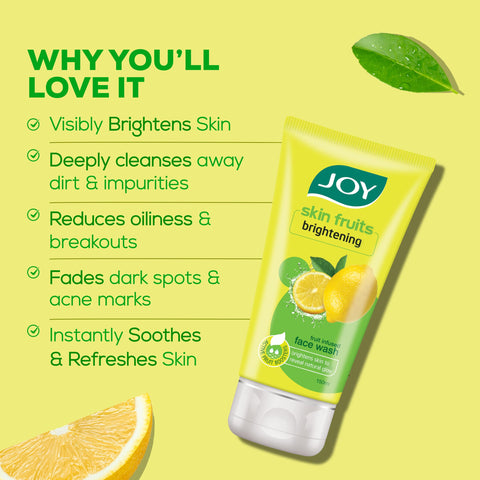 JOY SKIN FRUITS BRIGHTENING FACE WASH