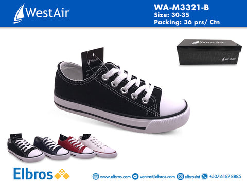 E-WA-M3321-B BOYS BASIC SHOES