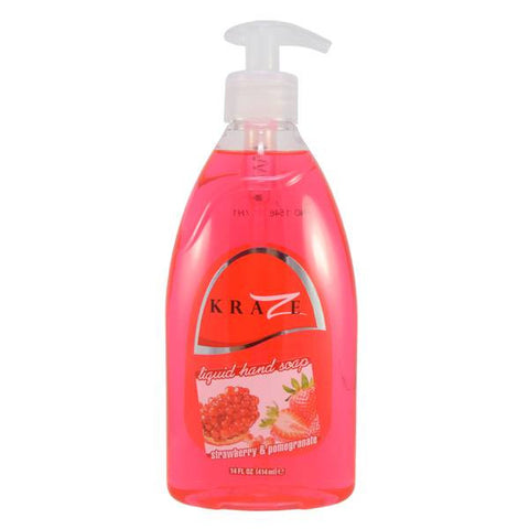 Kraze 14OZ Strawberry & Pomegranate Liquid Soap